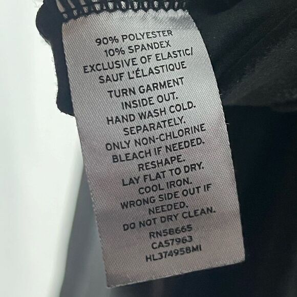 Trouve Faux Vegan Pebbled Leather Black Leggings XS - Picture 3 of 6